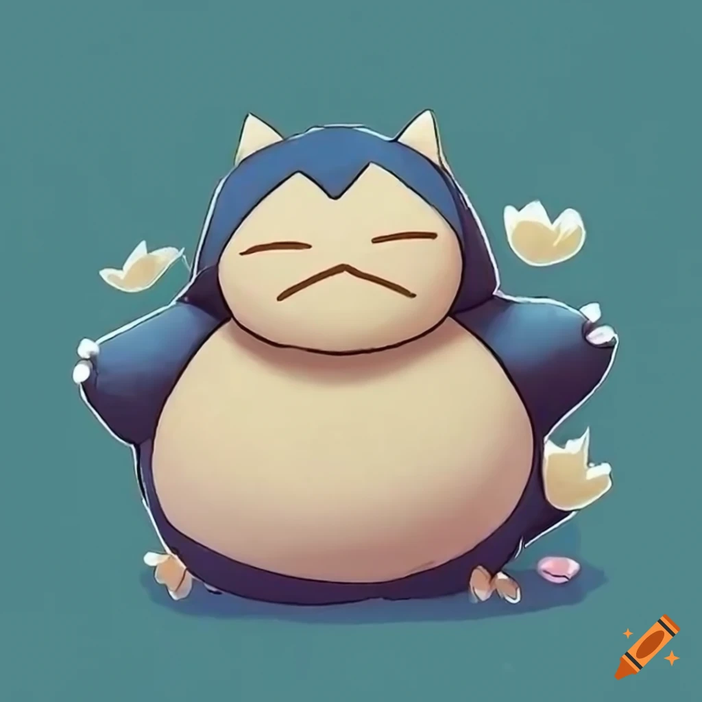 cute image of a small Snorlax