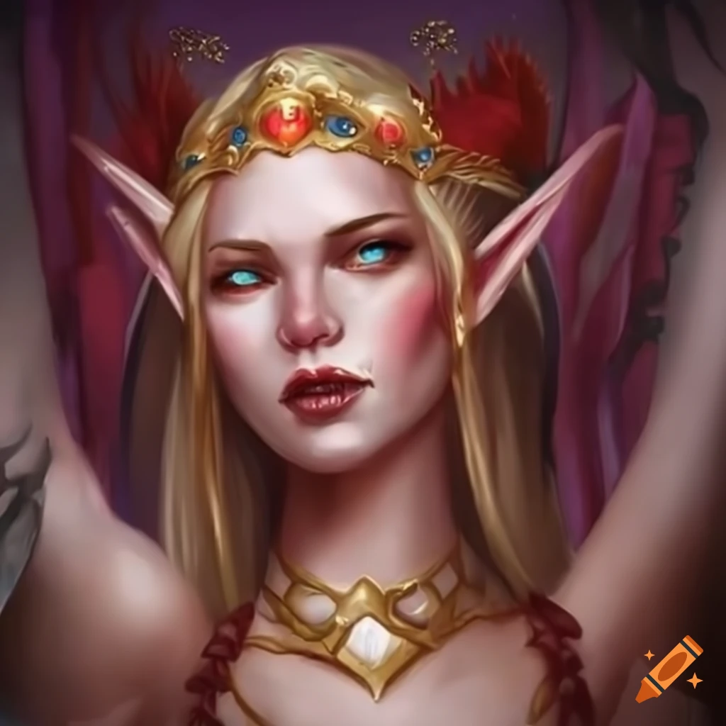 regal blood elf princess artwork