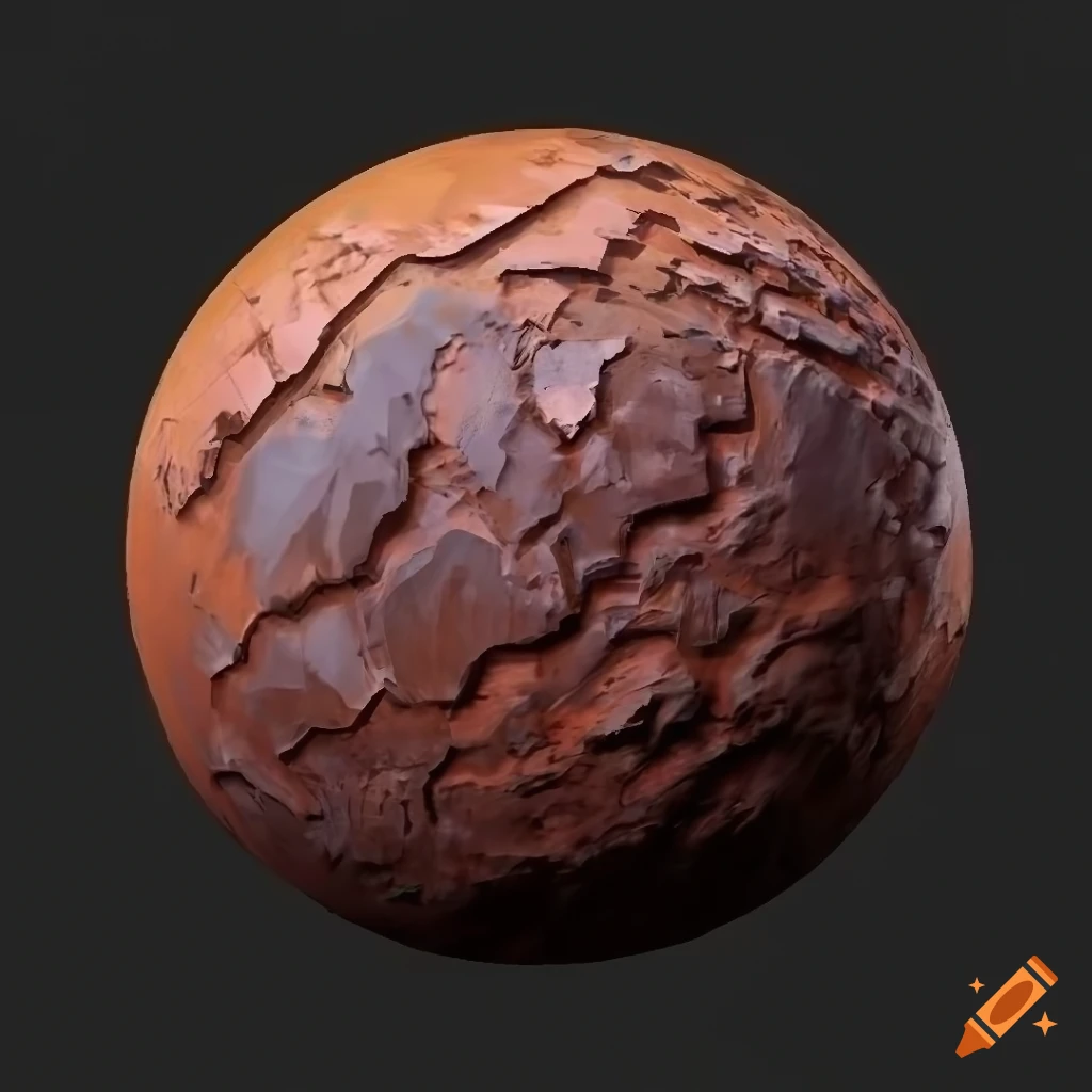 Texture of iron ore on Craiyon