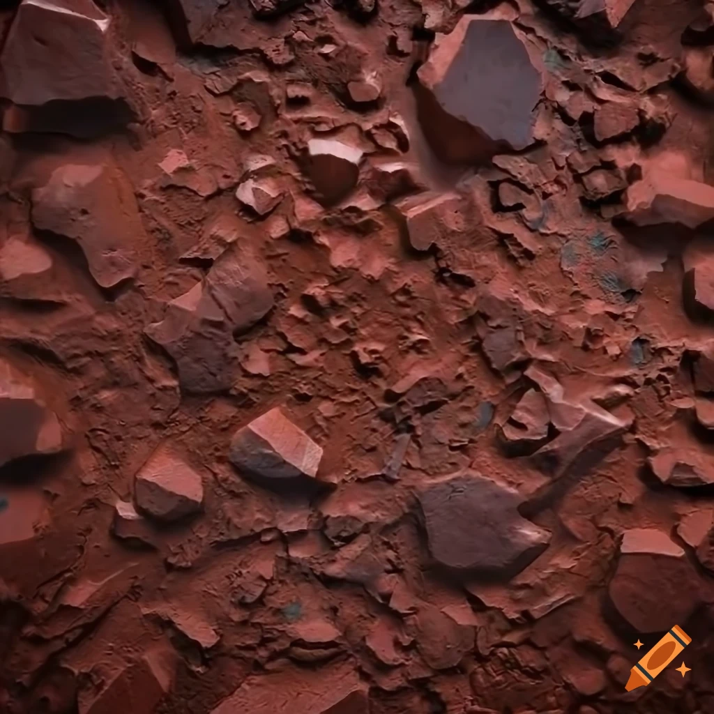 texture of iron ore