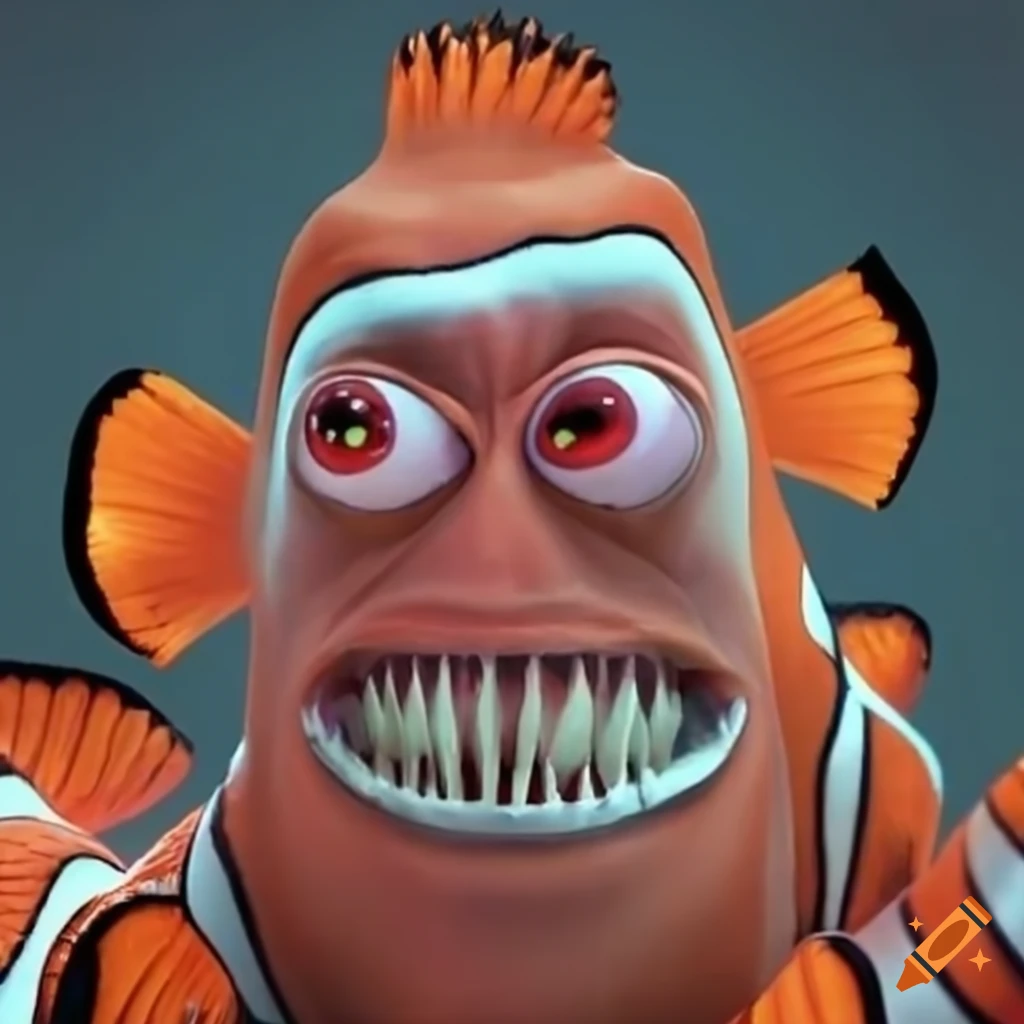 Scary underwater animated movie scene on Craiyon