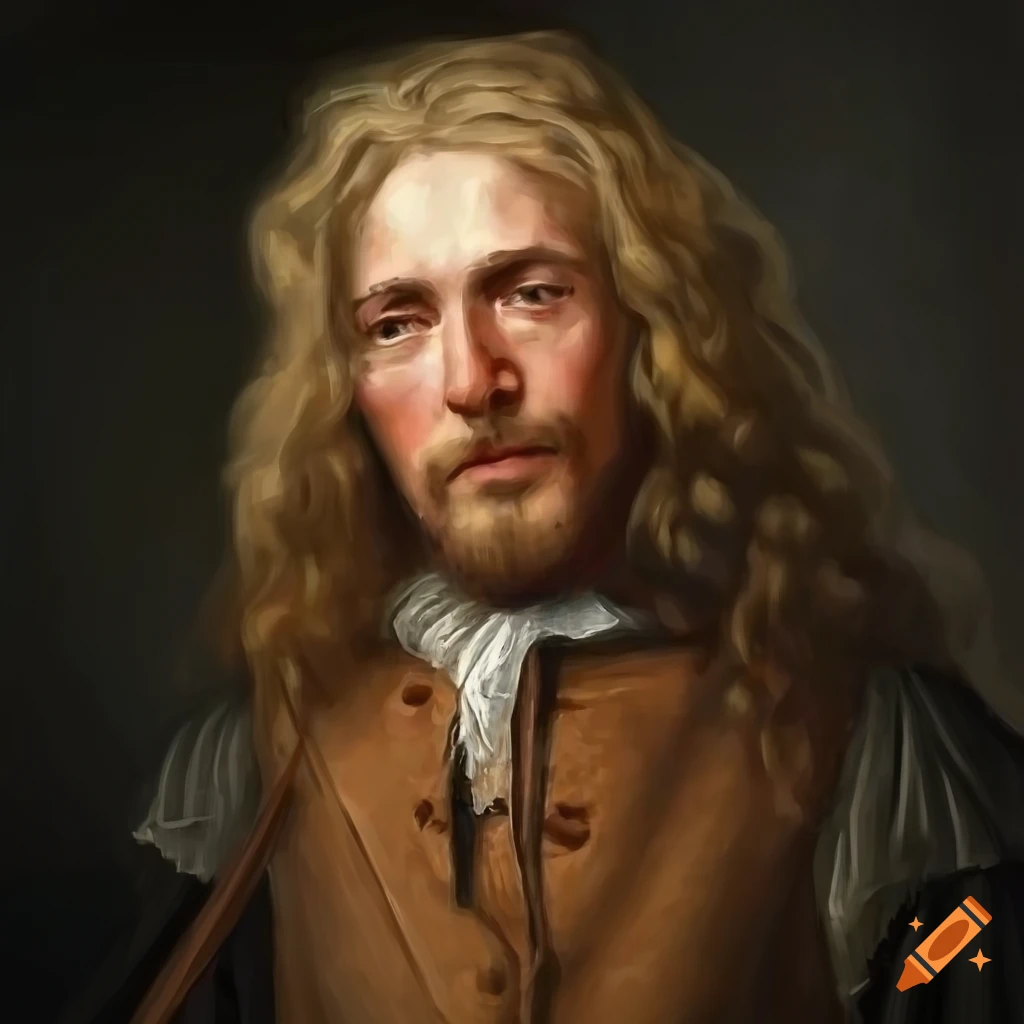oil painting of a 17th century bounty hunter