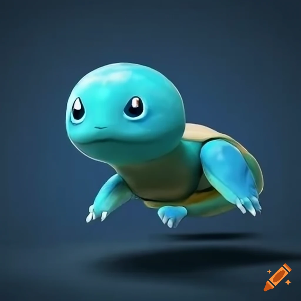 turtle transformed into a water-type Pokemon