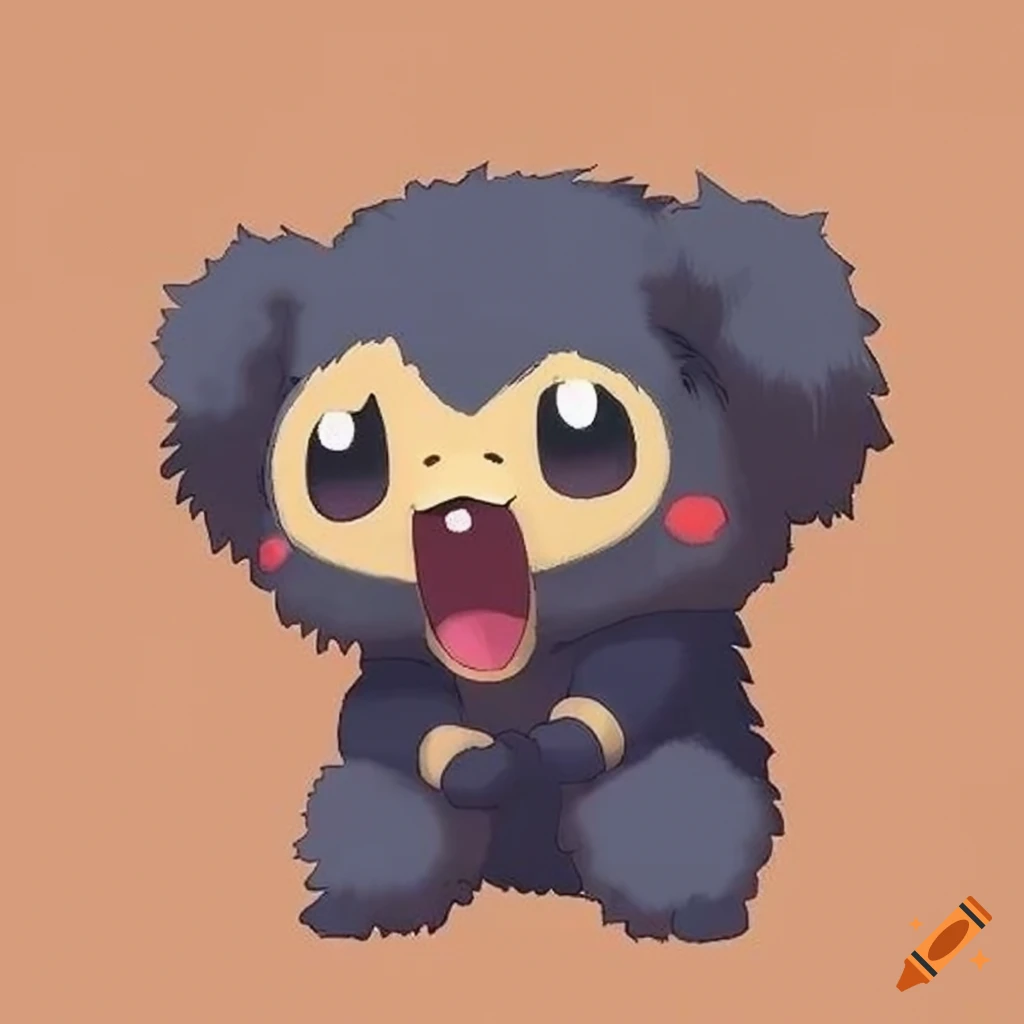 cute bear cub Pokémon with mischievous eyes
