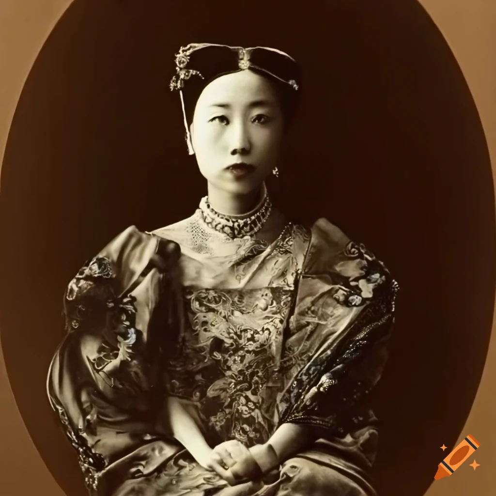 portrait of Wanrong, Empress consort of Manchukuo