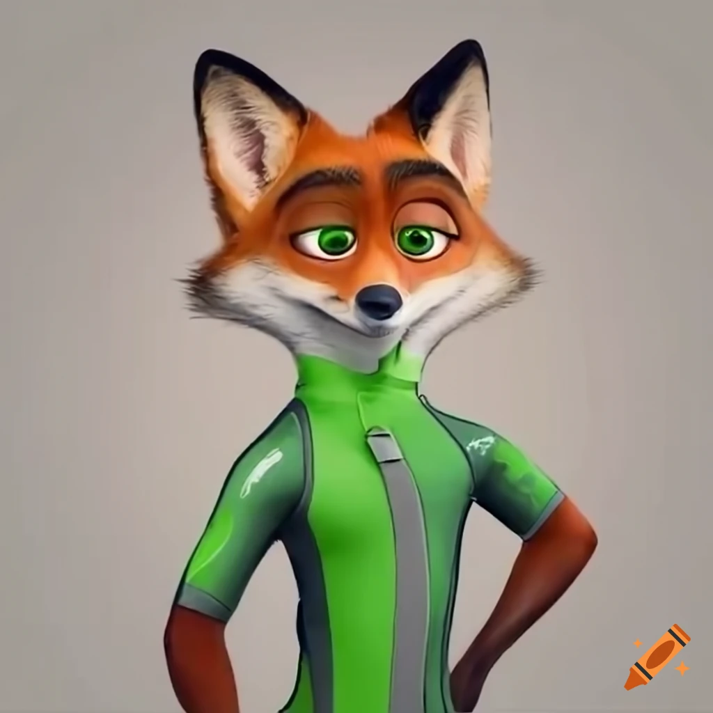 image of a stylish male fox in Zootopia