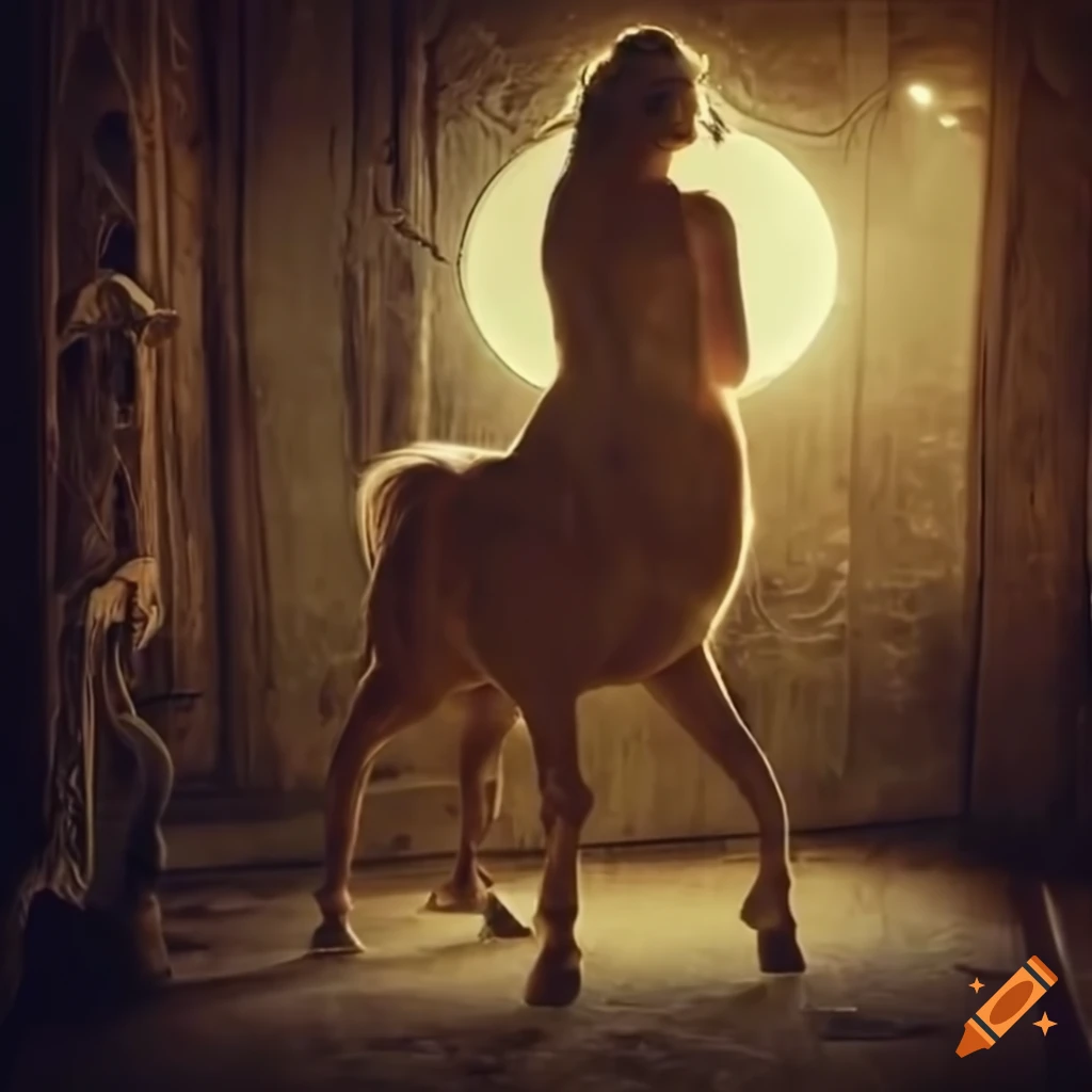Cinematic photograph of a adorable centaur on Craiyon