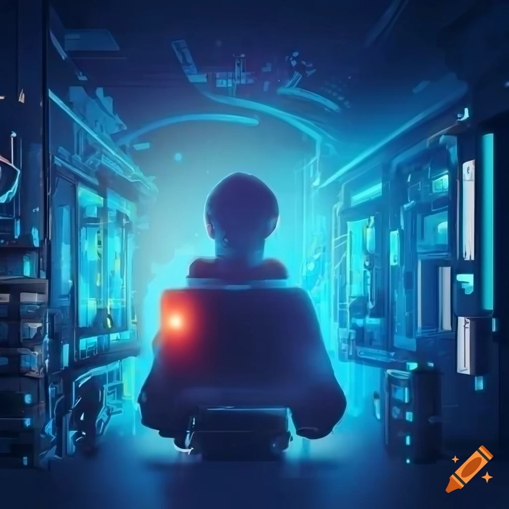 recruitment-poster-featuring-a-student-using-a-super-gaming-computer-on