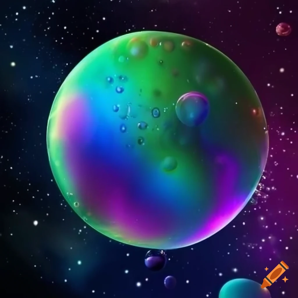 Colorful bubbles in outer space