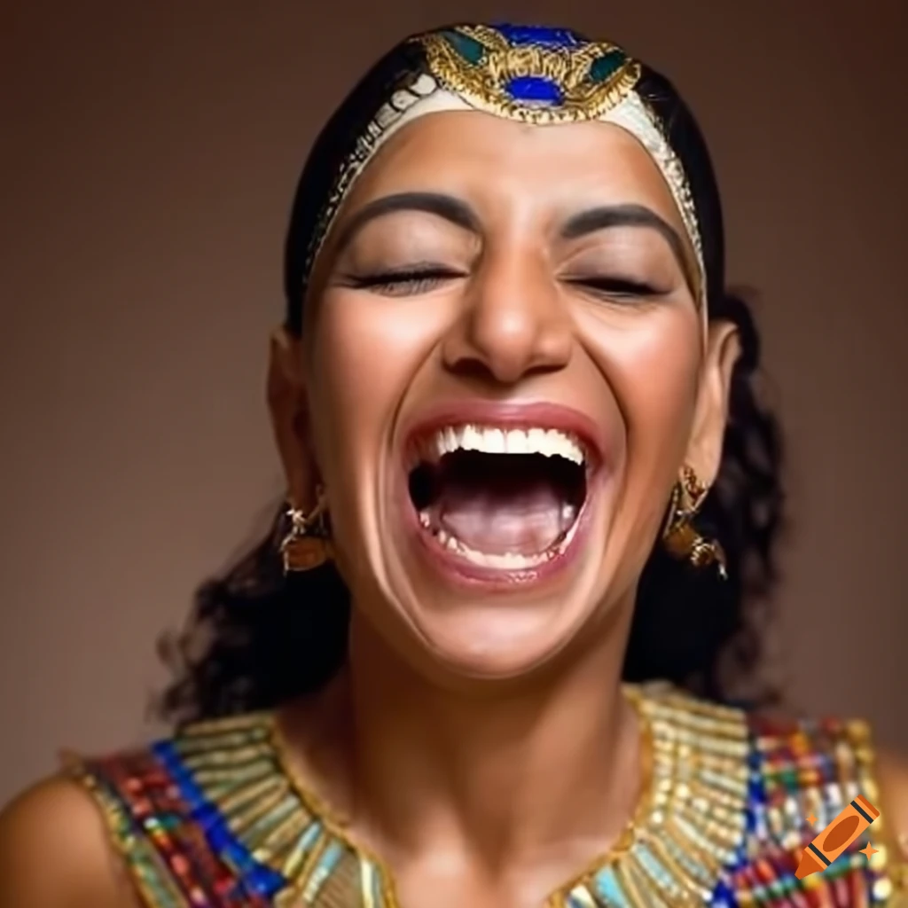 Group of egyptian women laughing