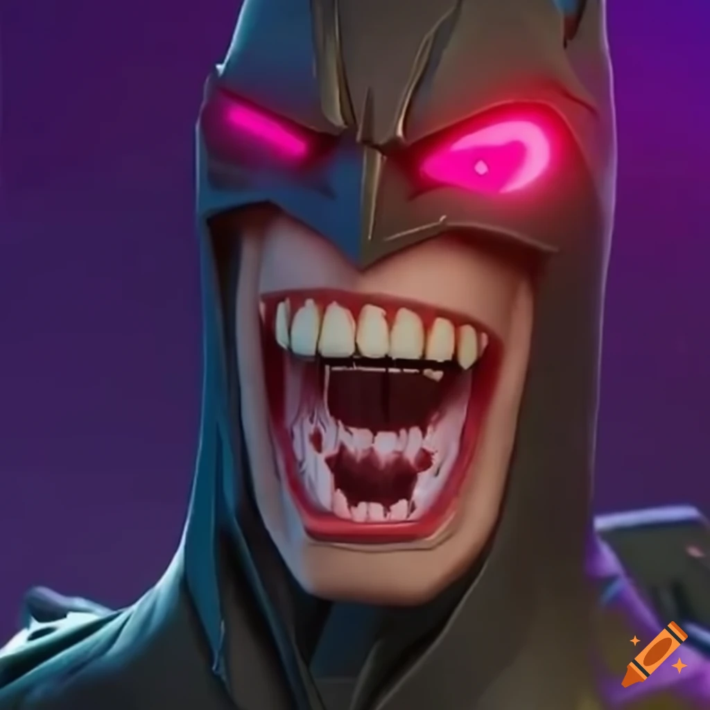 the-batman-who-laughs-fighting-in-fortnite-on-craiyon