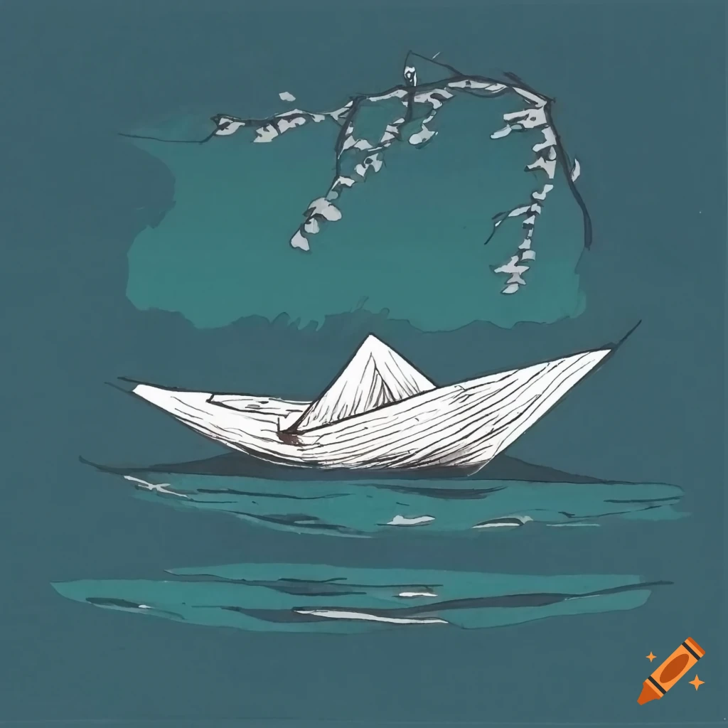 Doodle of paper boat, png | PNGWing
