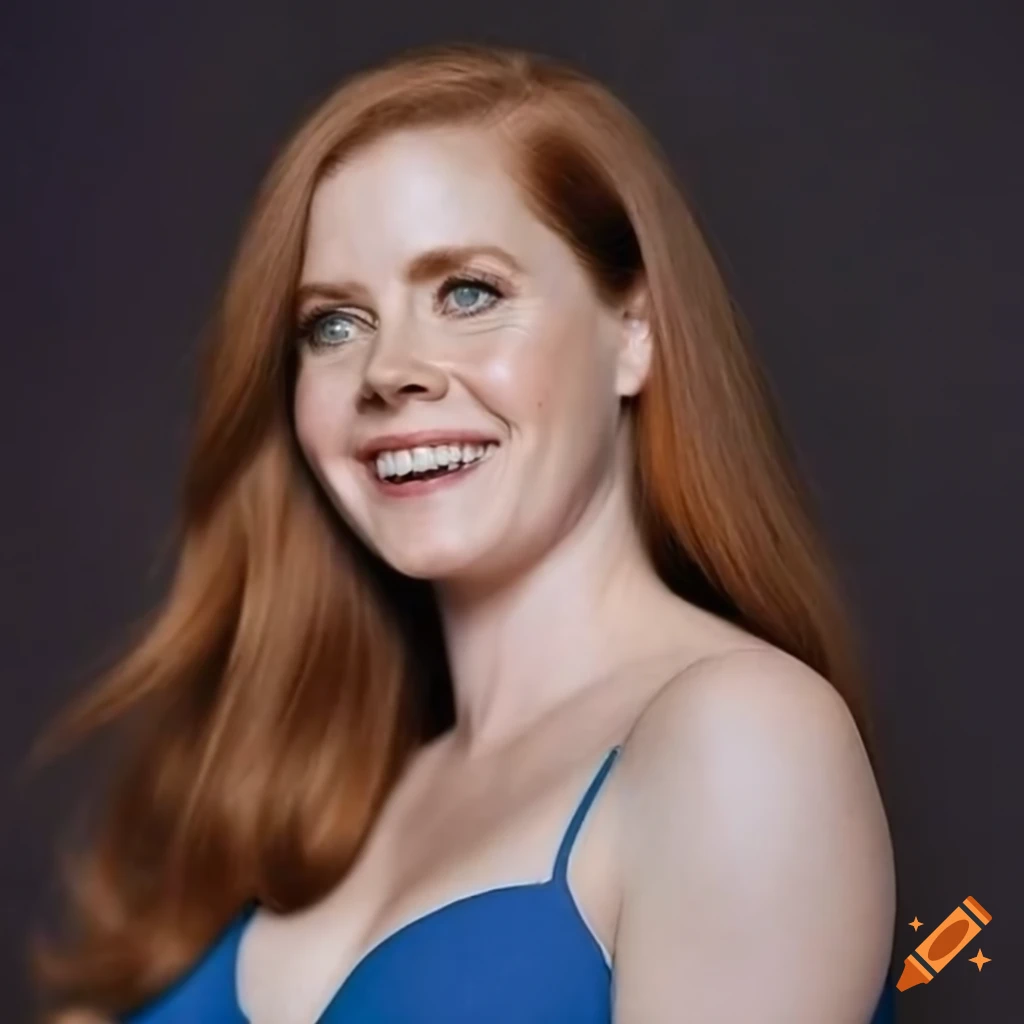 Young woman in purple plaid shirt and black leather trousers sitting in