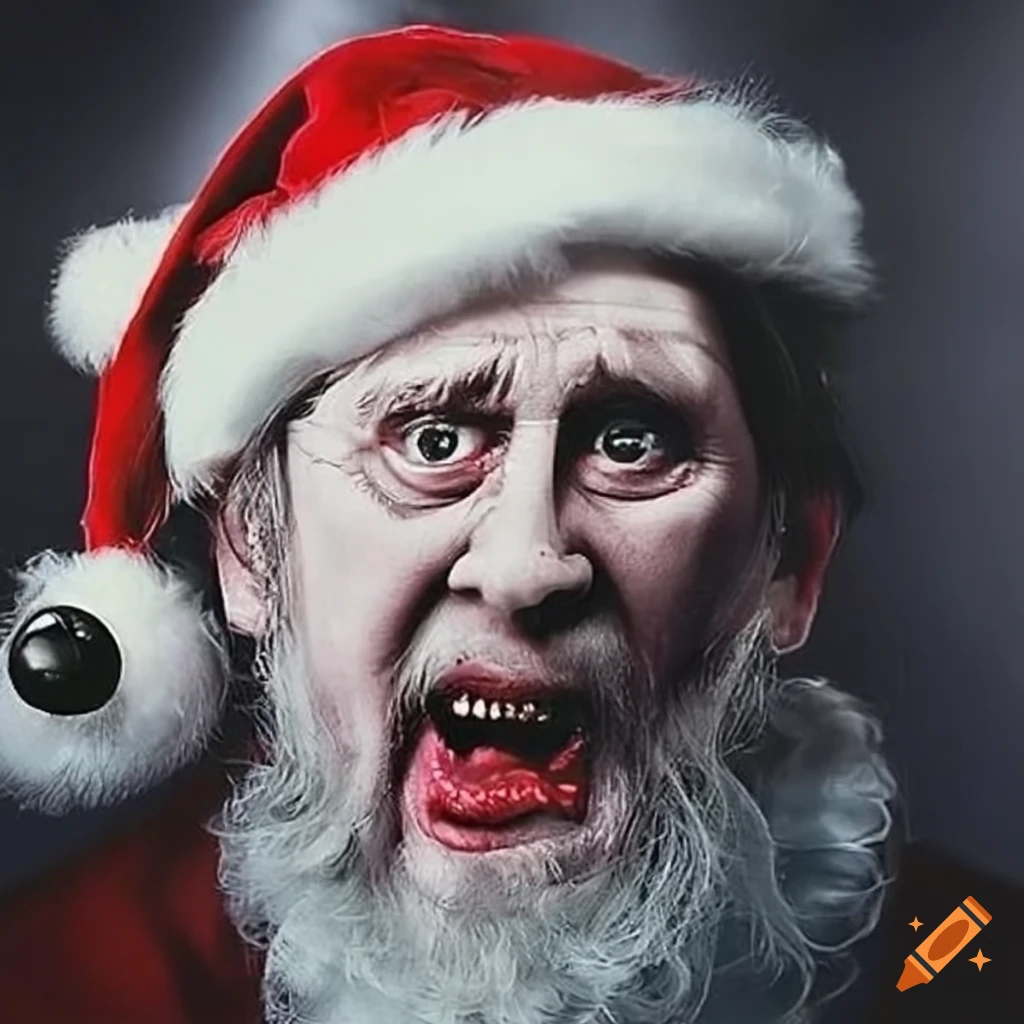 Angry Santa Claus With Shane Macgowans Face On Craiyon