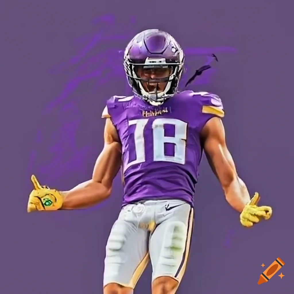 Justin jefferson, football player on Craiyon