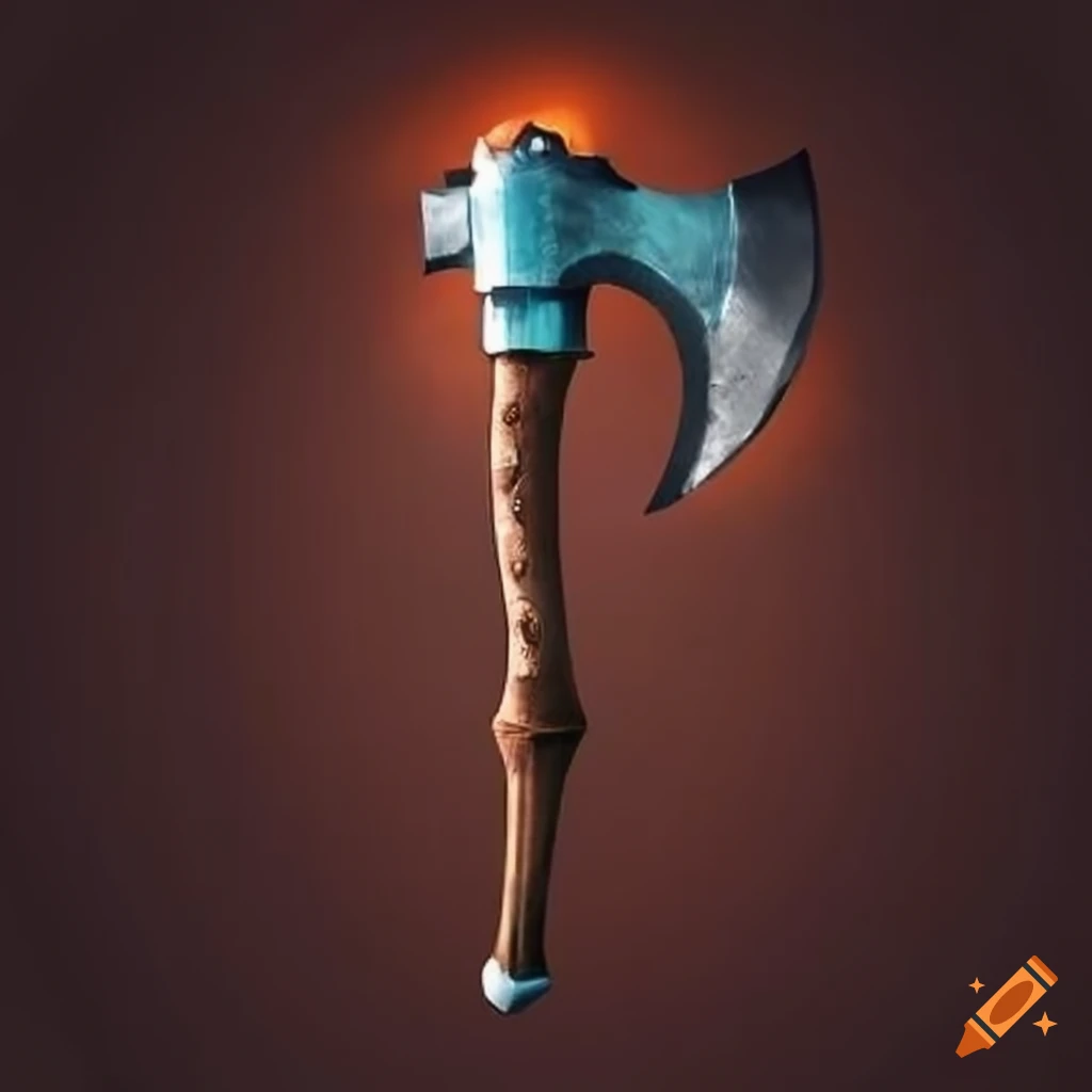 Steampunk mechanical axe on Craiyon