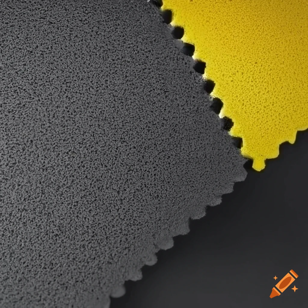 Highquality picture of black and yellow insulation foam on Craiyon