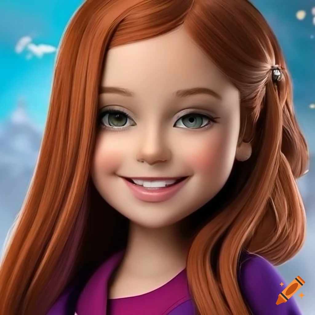 Detailed portrait of mabel pines from gravity falls on Craiyon
