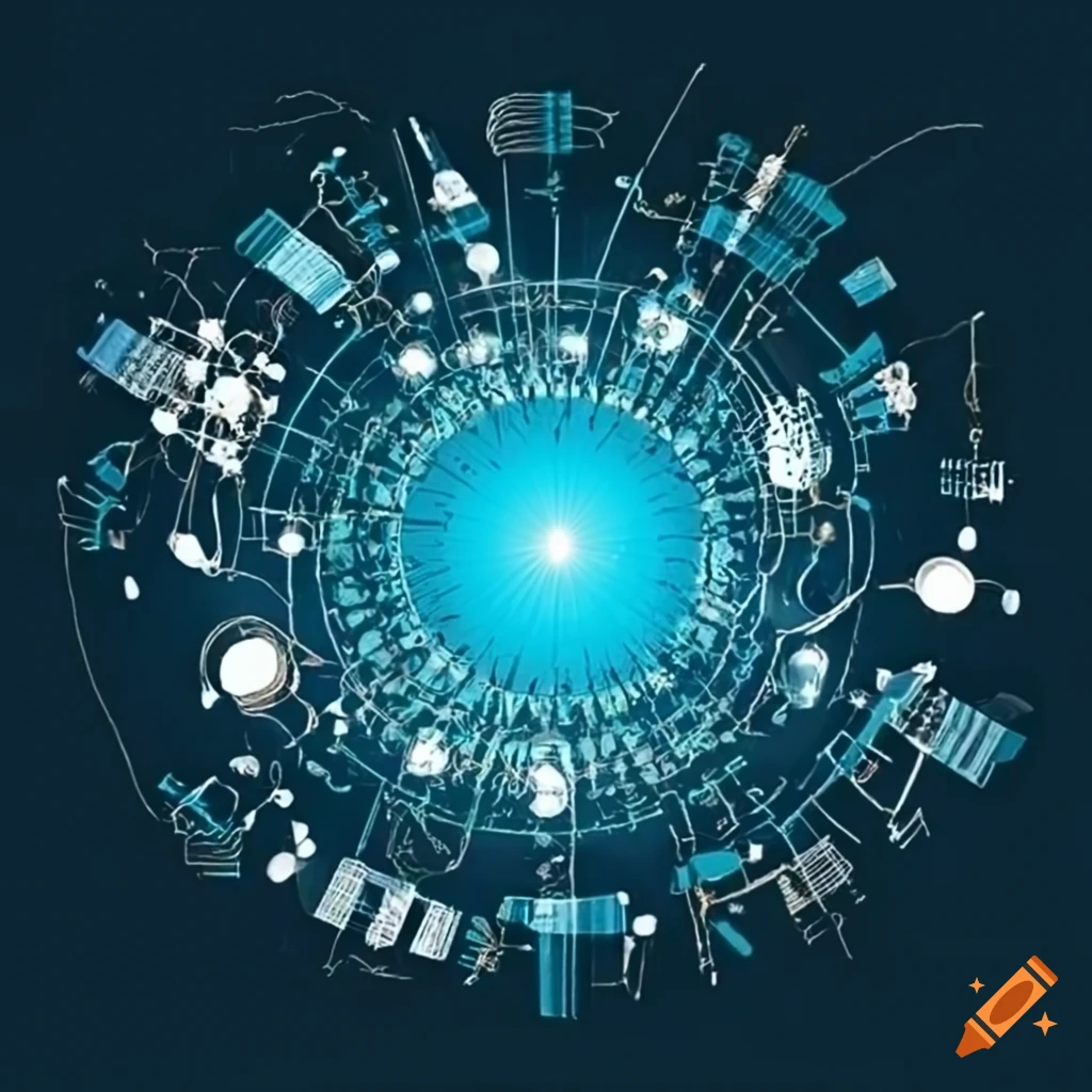 interconnected icons representing globalism