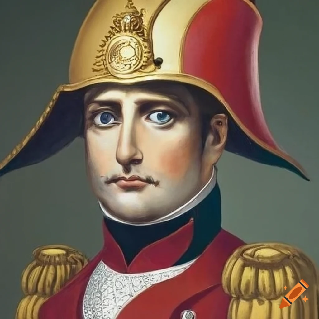 Napoleon bonaparte in a fireman helmet