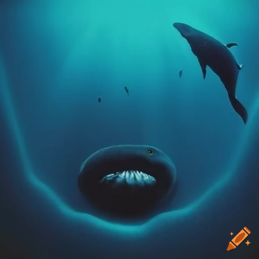 close-up of a whale's eye