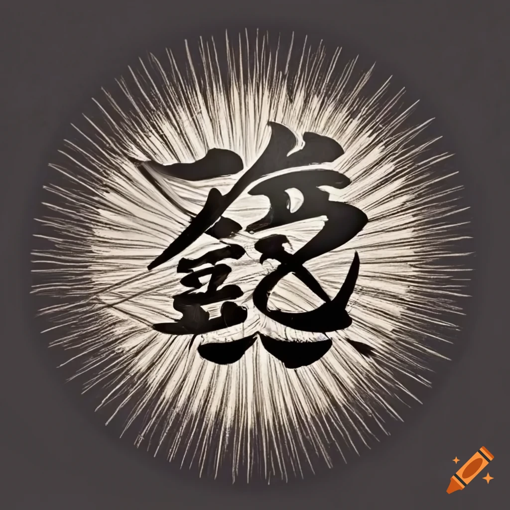 Logo with japanese calligraphy