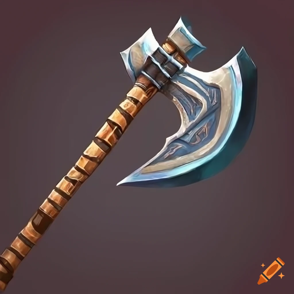 image of an arcane axe