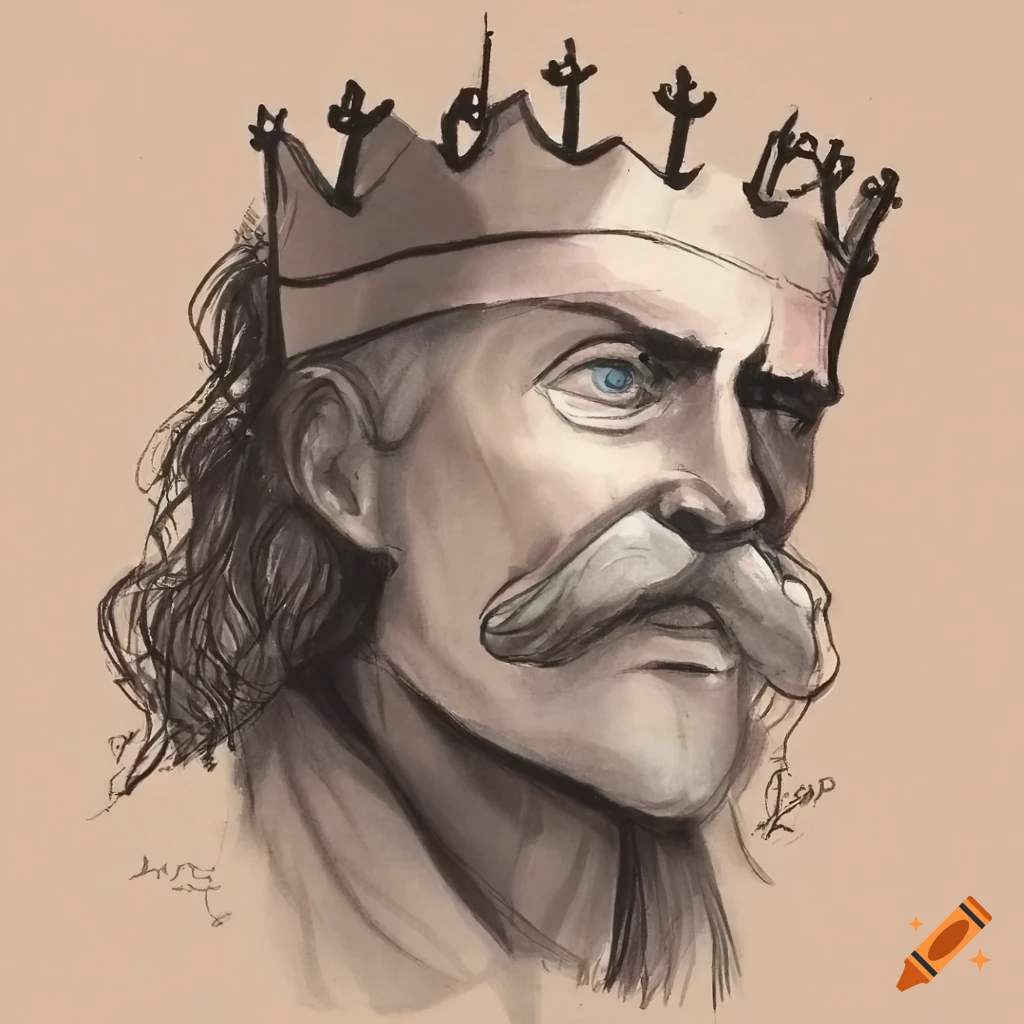 Sketch of bolesław the brave, xi century ruler on Craiyon