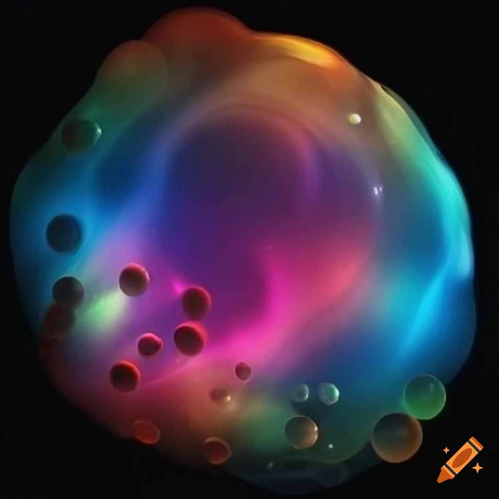 Colorful bubbles in outer space