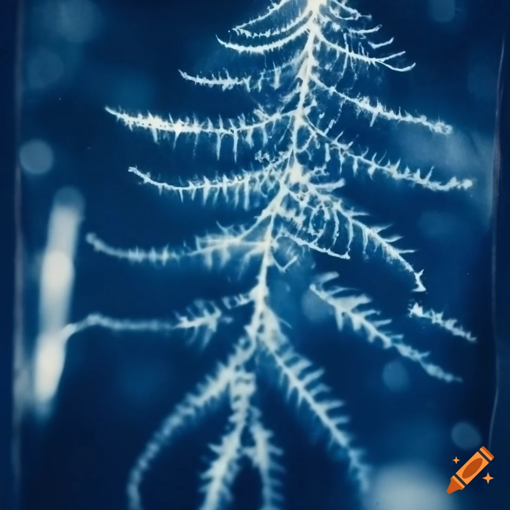 cyanotype artwork of Lemuria