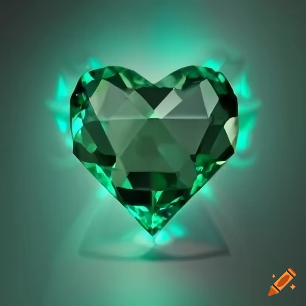 Emerald Heart Illustration On Craiyon Emerald heart illustration on craiyon