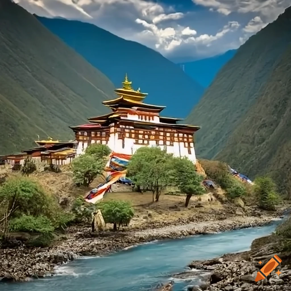 Bhutan country landscape