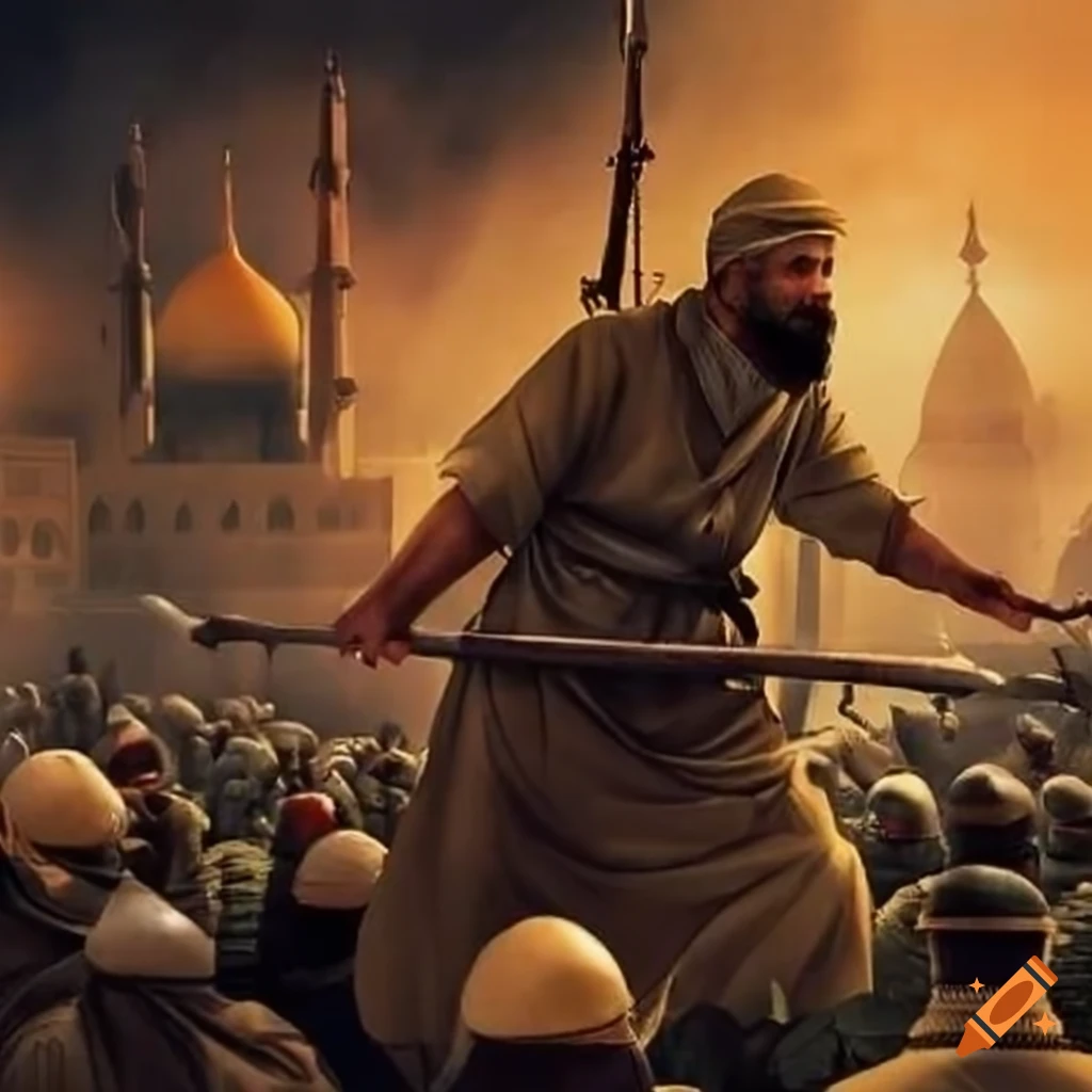 depiction of a historical Islamic battle