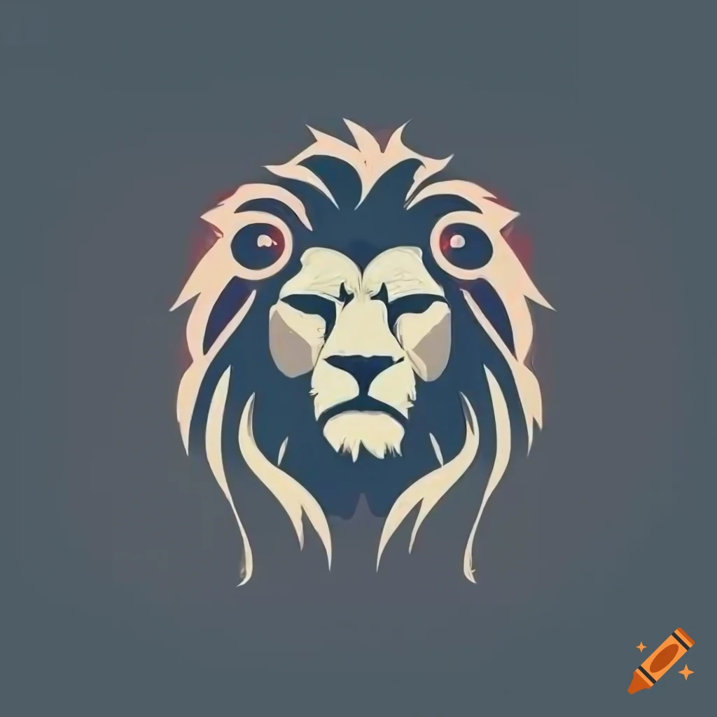 Lion logo design on Craiyon