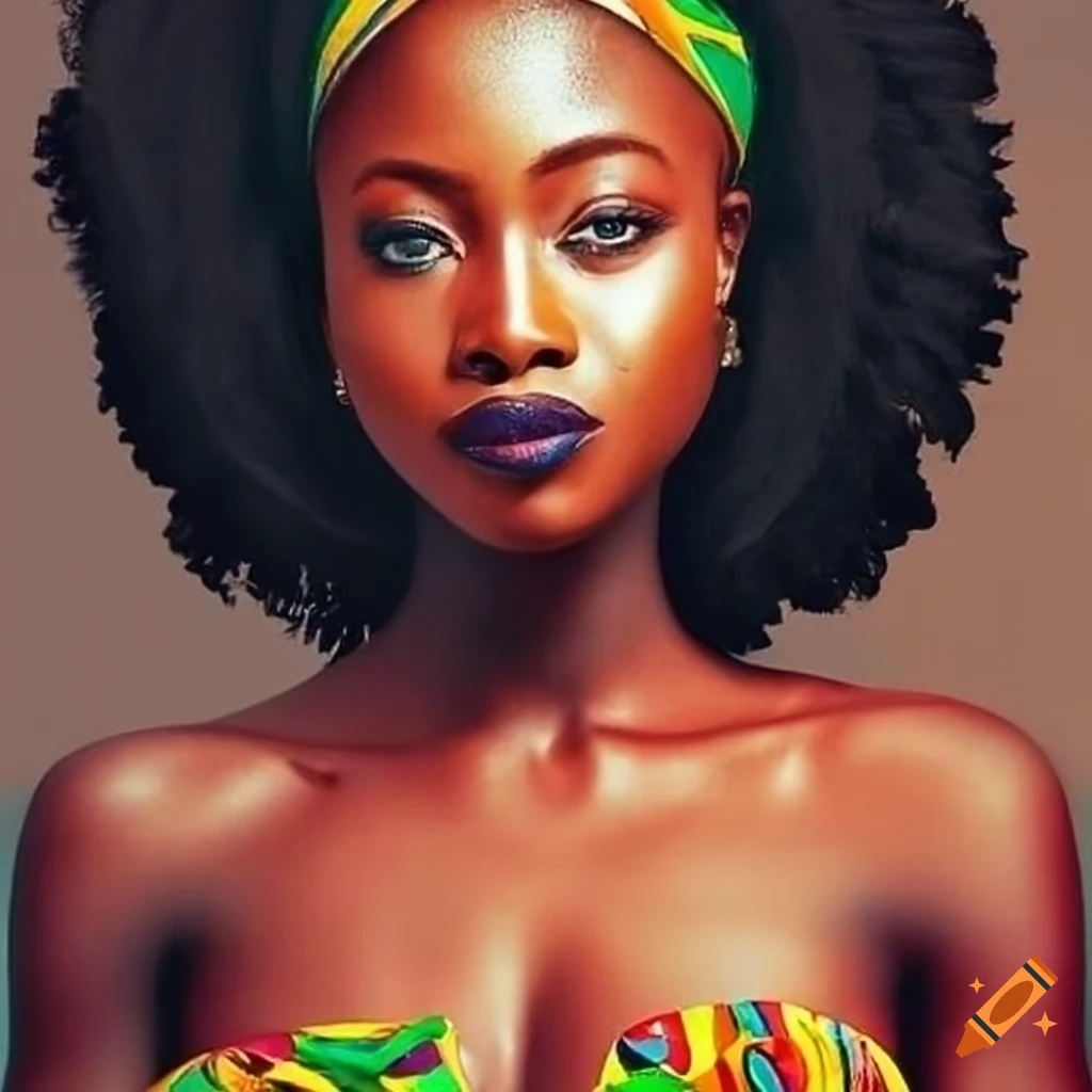 portrait of a beautiful Ghanaian woman