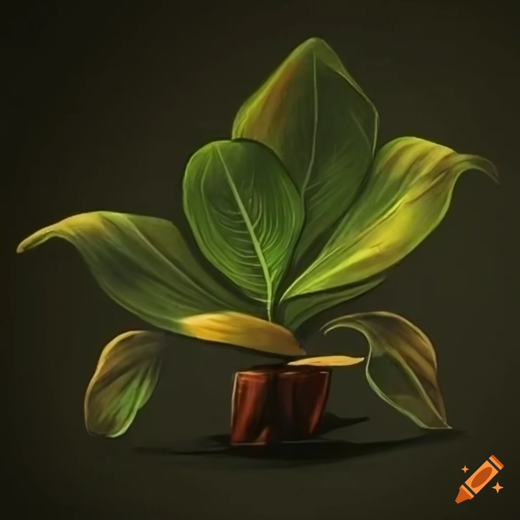 sketch of a plant