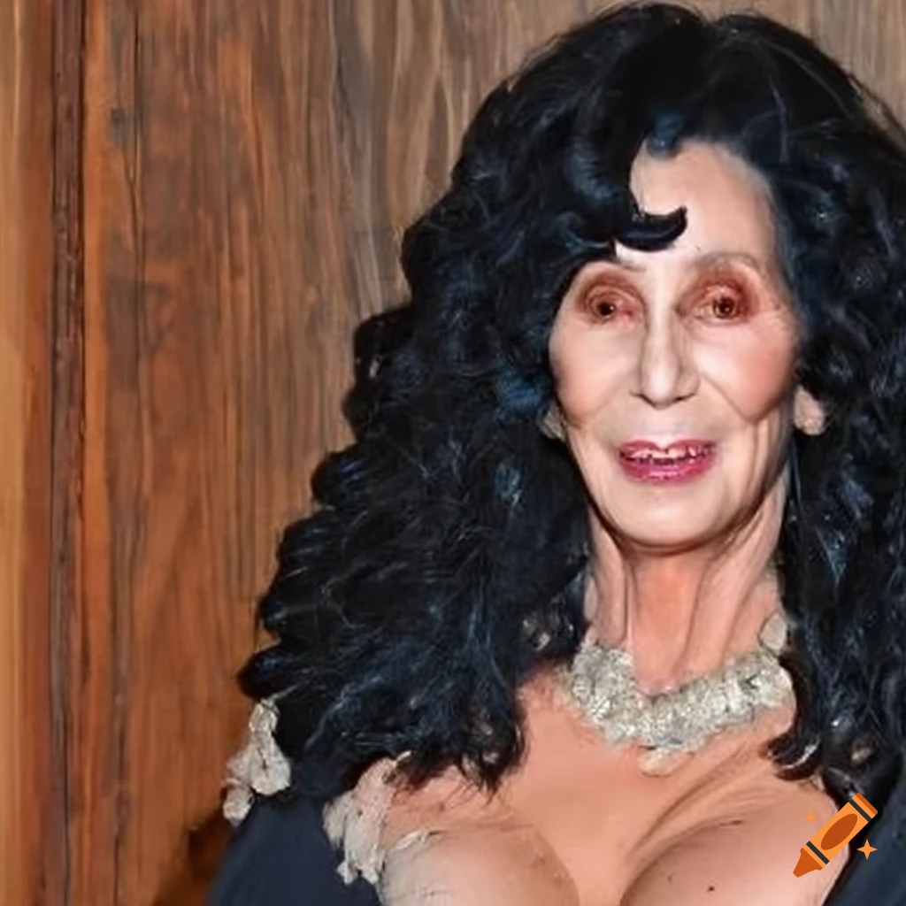 vintage meme of a cobweb-covered Cher