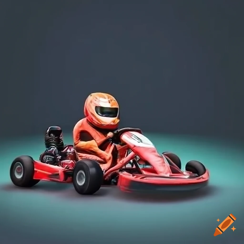 photo of a fast go kart