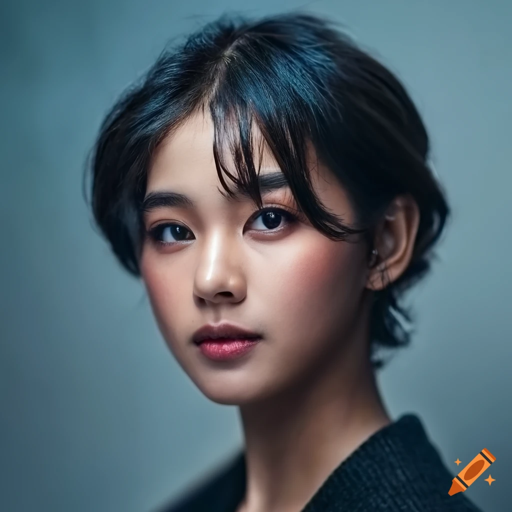 Stunning Portrait Of A Determined 18 year old Filipino Actress On Craiyon