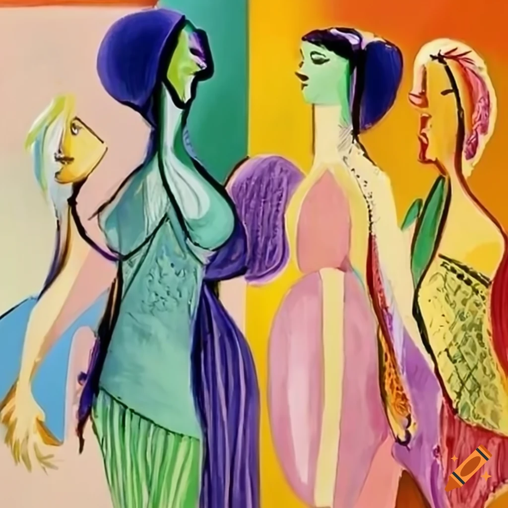 Picasso's Les Demoiselles D'avignon painting
