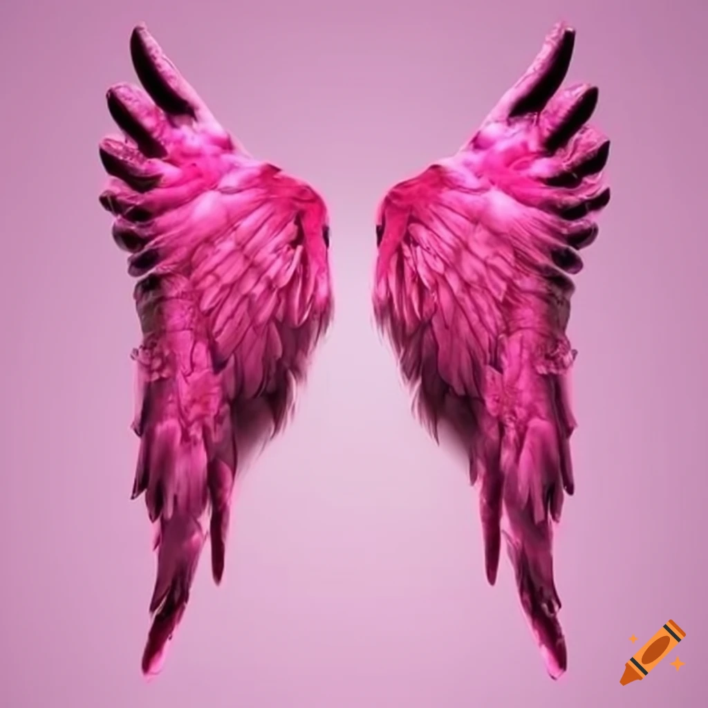 Pink devil wings