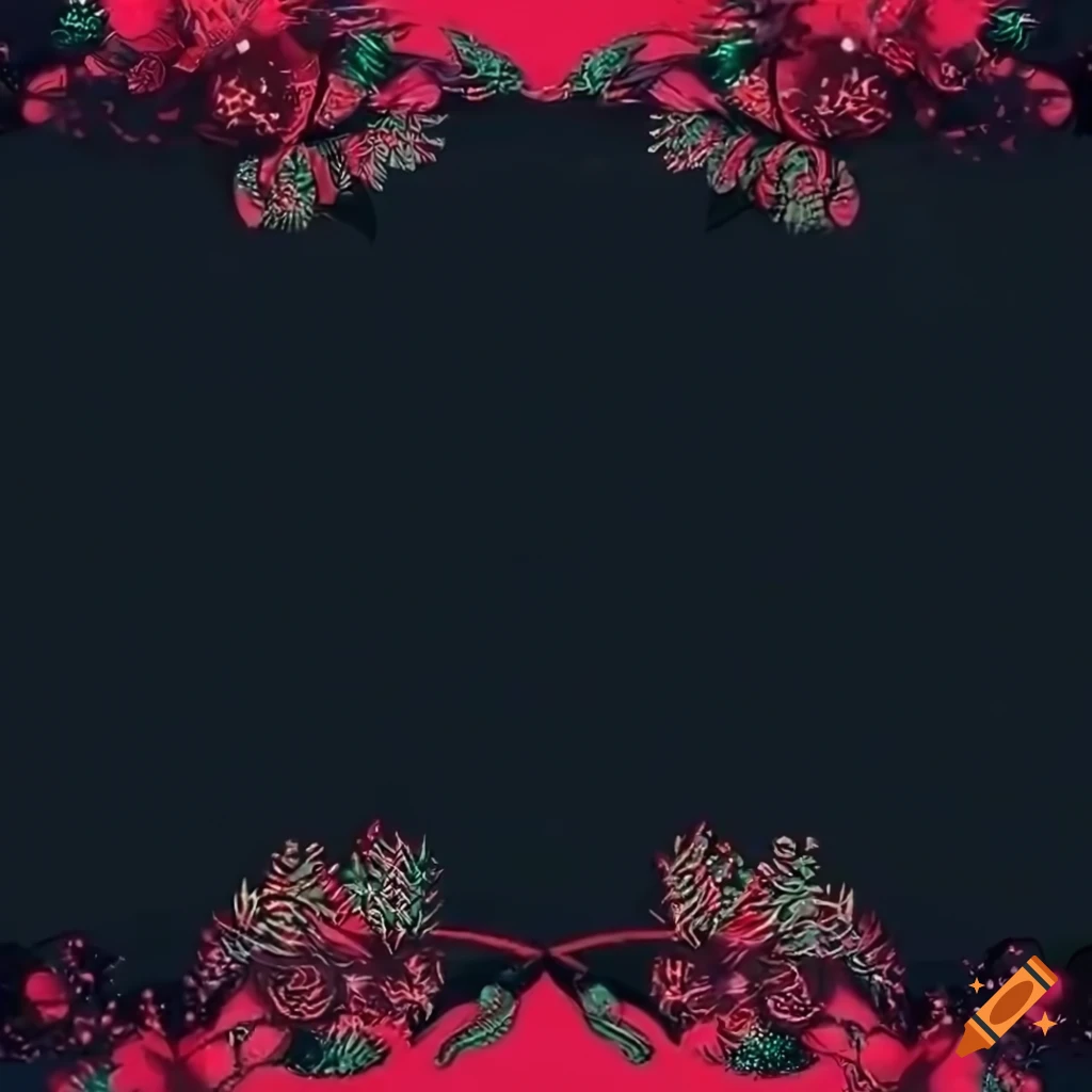 festive Twitch gaming border with Wreath design