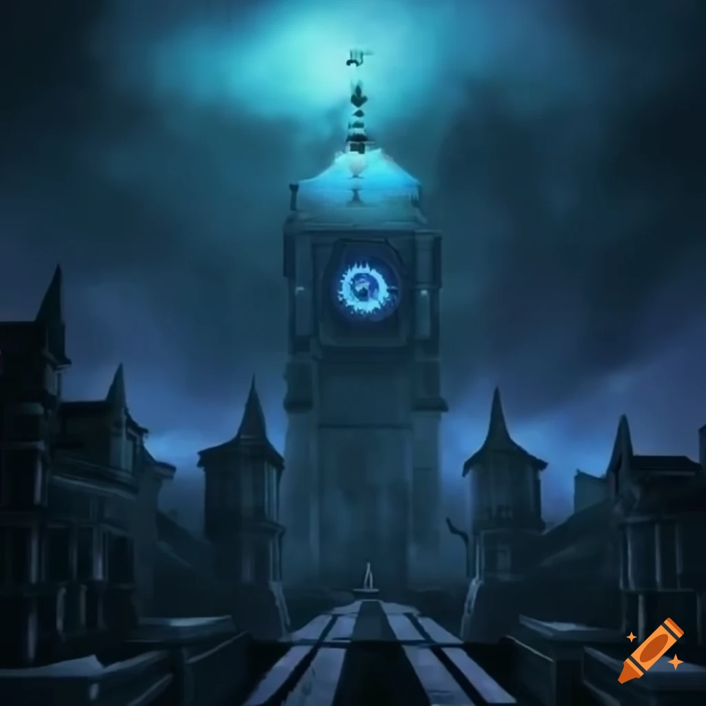 Clock tower prison in yugioh engulfed in fog