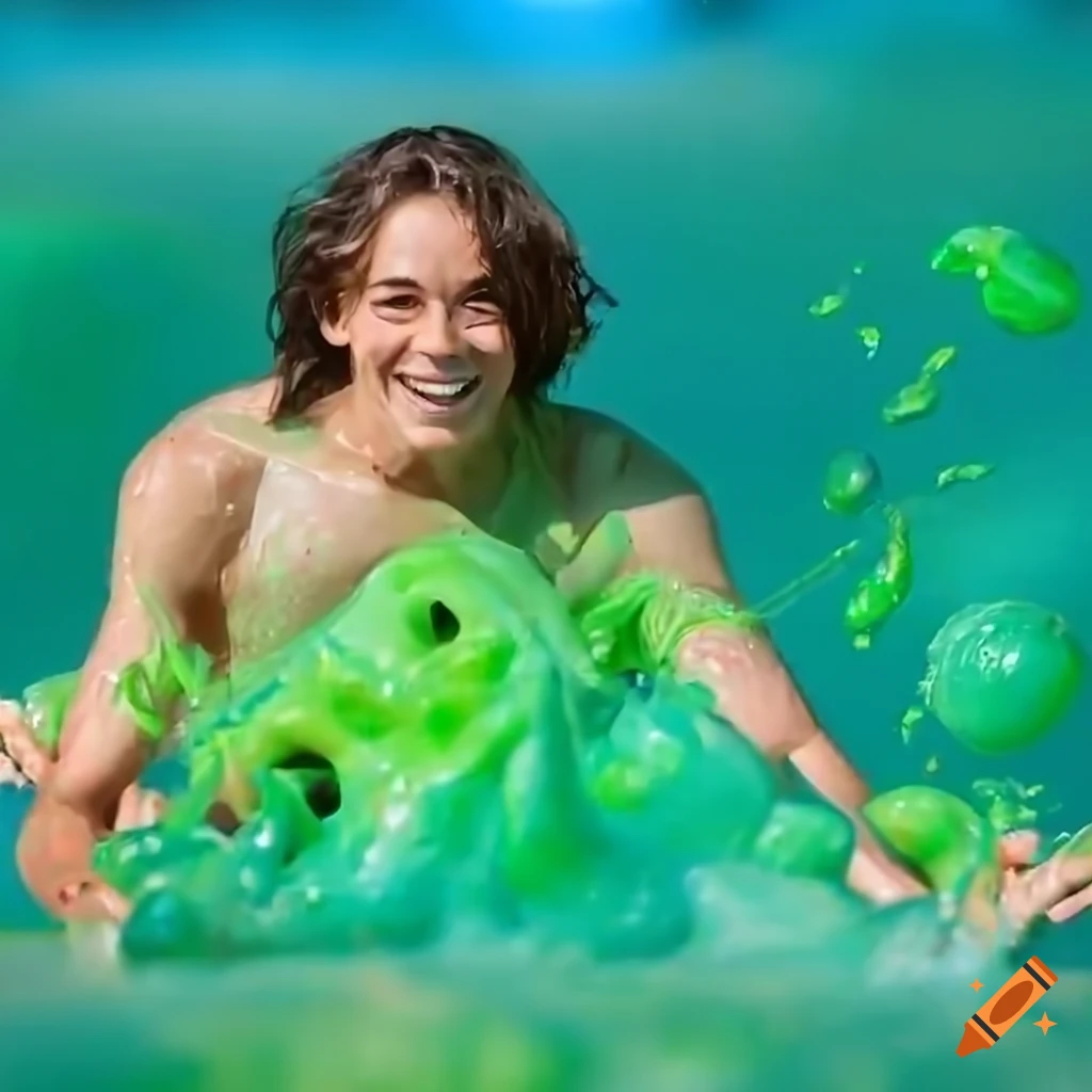 man entering Slimeland theme park