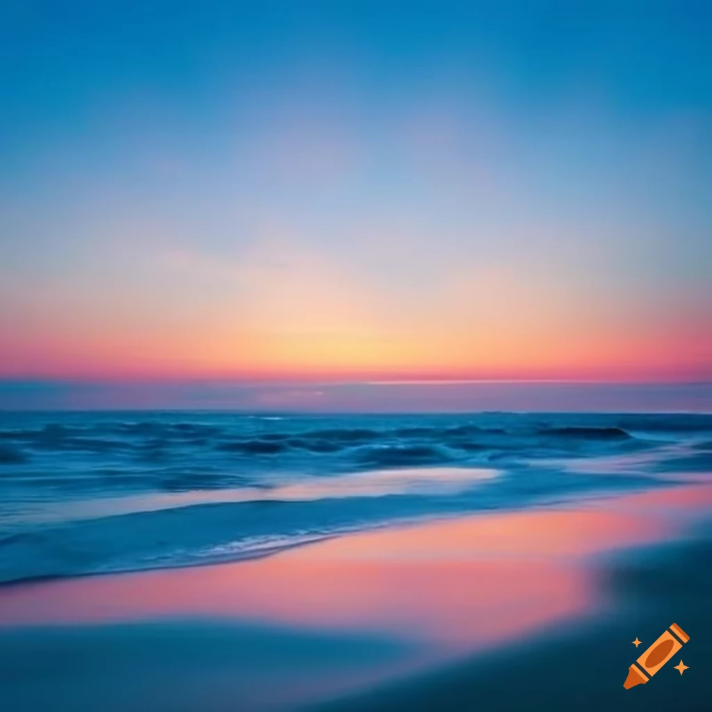 sunset on the beach