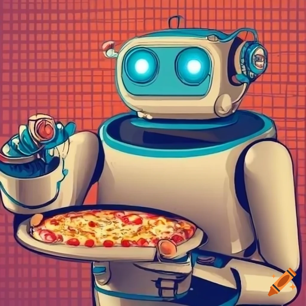 Vintage Movie Poster Of A Robot Serving Pizza On Craiyon Vintage Movie Poster Of A Robot Serving Pizza On Craiyon