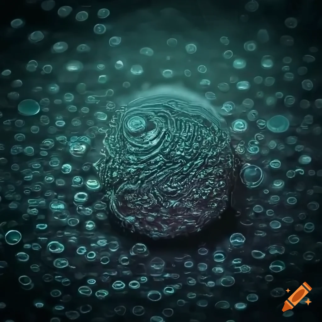 wet and slimy bubble tiles in a H.R. Giger-inspired 2D Metroid game