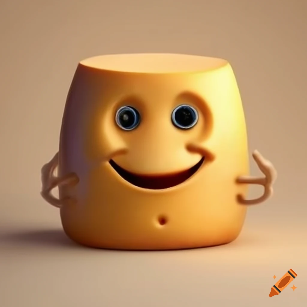 Smiling cheese on Craiyon