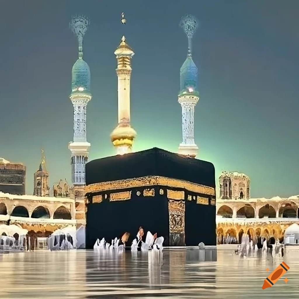 Mecca, Saudi Arabia, April 2023 - Pilgrims from all over the world gather  around Masjid al-Haram on the twenty-ninth night of Ramadan in Makkah.  23073852 Stock Photo at Vecteezy