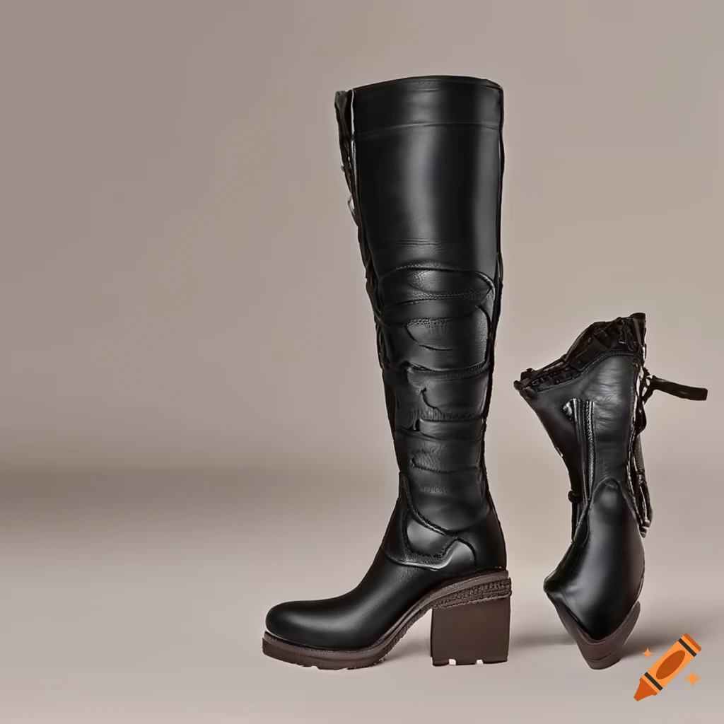 Thick sole boots for sturdy footwear on Craiyon